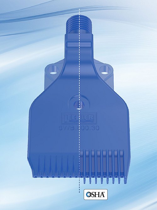 Die neue Whisperblast-Düse 6WB.800 ist der Nachfolger der Lechler Luftdüse der Type 600.130 