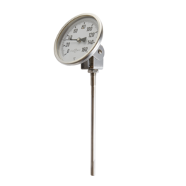 Thermometer mit Bimetallwendel Edelstahlausf. schwenkbar